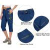 imageLittle Donkey Andy Womens Quick Dry 34 Pants Capri Shorts Lightweight Hiking Travel CasualA13 Deep Blue