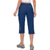 imageLittle Donkey Andy Womens Quick Dry 34 Pants Capri Shorts Lightweight Hiking Travel CasualA13 Deep Blue