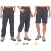 imageLittle Donkey Andy Womens Stretch Convertible Pants Zip Off Quick Dry Hiking PantsDark Gray