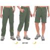 imageLittle Donkey Andy Womens Stretch Convertible Pants Zip Off Quick Dry Hiking PantsSage