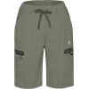 imageLittle Donkey Andy Womens Ultra Stretch Quick Dry Lightweight Bermuda Shorts Drawstring Zipper Pocket Hiking Travel WorkoutA04 Sage