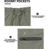 imageLittle Donkey Andy Womens Ultra Stretch Quick Dry Lightweight Bermuda Shorts Drawstring Zipper Pocket Hiking Travel WorkoutA04 Sage