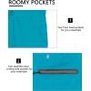 imageLittle Donkey Andy Womens Ultra Stretch Quick Dry Lightweight Bermuda Shorts Drawstring Zipper Pocket Hiking Travel WorkoutA06 Blue Atoll