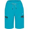 imageLittle Donkey Andy Womens Ultra Stretch Quick Dry Lightweight Bermuda Shorts Drawstring Zipper Pocket Hiking Travel WorkoutA06 Blue Atoll