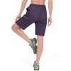 imageLittle Donkey Andy Womens Ultra Stretch Quick Dry Lightweight Bermuda Shorts Drawstring Zipper Pocket Hiking Travel WorkoutA13 Dark Purple