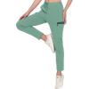 imageLittle Donkey Andy Womens UltraStretch Quick Dry Lightweight Ankle Pants Drawstring Active Travel HikingA11 Light Green