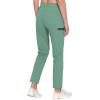 imageLittle Donkey Andy Womens UltraStretch Quick Dry Lightweight Ankle Pants Drawstring Active Travel HikingA11 Light Green