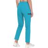 imageLittle Donkey Andy Womens UltraStretch Quick Dry Lightweight Ankle Pants Drawstring Active Travel HikingA13 Blue Atoll