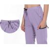 imageLittle Donkey Andy Womens UltraStretch Quick Dry Lightweight Ankle Pants Drawstring Active Travel HikingA14 Light Purple