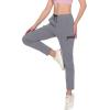 imageLittle Donkey Andy Womens UltraStretch Quick Dry Lightweight Ankle Pants Drawstring Active Travel HikingA2 Gray