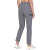 imageLittle Donkey Andy Womens UltraStretch Quick Dry Lightweight Ankle Pants Drawstring Active Travel HikingA2 Gray