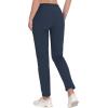 imageLittle Donkey Andy Womens UltraStretch Quick Dry Lightweight Ankle Pants Drawstring Active Travel HikingA3 Navy Blue