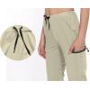 imageLittle Donkey Andy Womens UltraStretch Quick Dry Lightweight Ankle Pants Drawstring Active Travel HikingA4 Khaki