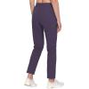 imageLittle Donkey Andy Womens UltraStretch Quick Dry Lightweight Ankle Pants Drawstring Active Travel HikingA5 Dark Purple