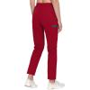 imageLittle Donkey Andy Womens UltraStretch Quick Dry Lightweight Ankle Pants Drawstring Active Travel HikingA9 Red