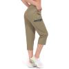 imageLittle Donkey Andy Womens UltraStretch Quick Dry Lightweight Ankle Pants Drawstring Active Travel HikingB5 Sage Capri Pants