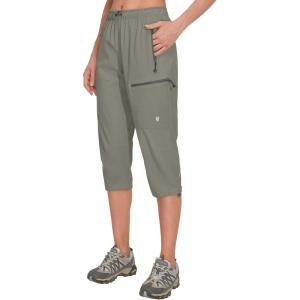 imageLittle Donkey Andy Womens Quick Dry 34 Pants Capri Shorts Lightweight Hiking Travel CasualA05 Sage