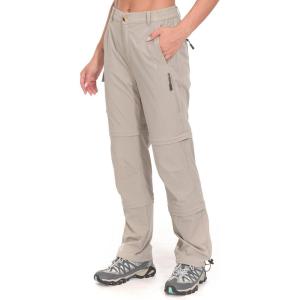 imageLittle Donkey Andy Womens Stretch Convertible Pants Zip Off Quick Dry Hiking PantsKhaki