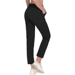 imageLittle Donkey Andy Womens UltraStretch Quick Dry Lightweight Ankle Pants Drawstring Active Travel HikingA1 Black