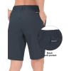 imageLittle Donkey Andy Womens Bermuda Quick Dry Lightweight Stretch Shorts Golf Hiking TravelA Black Heather