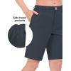imageLittle Donkey Andy Womens Bermuda Quick Dry Lightweight Stretch Shorts Golf Hiking TravelA Black Heather