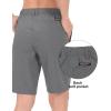 imageLittle Donkey Andy Womens Bermuda Quick Dry Lightweight Stretch Shorts Golf Hiking TravelA Carbon Heather