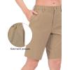 imageLittle Donkey Andy Womens Bermuda Quick Dry Lightweight Stretch Shorts Golf Hiking TravelA Khaki Heather
