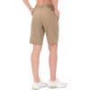 imageLittle Donkey Andy Womens Bermuda Quick Dry Lightweight Stretch Shorts Golf Hiking TravelA Khaki Heather