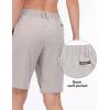 imageLittle Donkey Andy Womens Bermuda Quick Dry Lightweight Stretch Shorts Golf Hiking TravelA Light Gray Heather