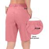 imageLittle Donkey Andy Womens Bermuda Quick Dry Lightweight Stretch Shorts Golf Hiking TravelA Rose Red Heather