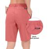 imageLittle Donkey Andy Womens Bermuda Quick Dry Lightweight Stretch Shorts Golf Hiking TravelA Spiced Coral Heather
