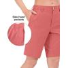 imageLittle Donkey Andy Womens Bermuda Quick Dry Lightweight Stretch Shorts Golf Hiking TravelA Spiced Coral Heather