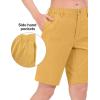 imageLittle Donkey Andy Womens Bermuda Quick Dry Lightweight Stretch Shorts Golf Hiking TravelA Turmeric Heather