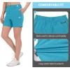 imageLittle Donkey Andy Womens Bermuda Quick Dry Lightweight Stretch Shorts Golf Hiking TravelB Light Blue Heather