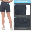 imageLittle Donkey Andy Womens Bermuda Quick Dry Lightweight Stretch Shorts Golf Hiking TravelBlack Heather