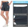 imageLittle Donkey Andy Womens Bermuda Quick Dry Lightweight Stretch Shorts Golf Hiking TravelBlack Heather