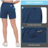 imageLittle Donkey Andy Womens Bermuda Quick Dry Lightweight Stretch Shorts Golf Hiking TravelDark Blue Heather