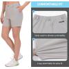 imageLittle Donkey Andy Womens Bermuda Quick Dry Lightweight Stretch Shorts Golf Hiking TravelLight Gray Heather