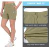 imageLittle Donkey Andy Womens Bermuda Quick Dry Lightweight Stretch Shorts Golf Hiking TravelOliver Green Heather