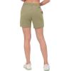imageLittle Donkey Andy Womens Bermuda Quick Dry Lightweight Stretch Shorts Golf Hiking TravelOliver Green Heather