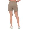 imageLittle Donkey Andy Womens Bermuda Quick Dry Lightweight Stretch Shorts Golf Hiking TravelOtter Heather