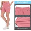 imageLittle Donkey Andy Womens Bermuda Quick Dry Lightweight Stretch Shorts Golf Hiking TravelRose Red Heather