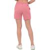 imageLittle Donkey Andy Womens Bermuda Quick Dry Lightweight Stretch Shorts Golf Hiking TravelRose Red Heather