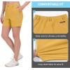 imageLittle Donkey Andy Womens Bermuda Quick Dry Lightweight Stretch Shorts Golf Hiking TravelTurmeric Heather