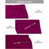 imageLittle Donkey Andy Womens Hiking Pants Lightweight Convertible ZipOff Pants Quick Dry UPF 50Pants Boysenberry