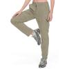 imageLittle Donkey Andy Womens Hiking Pants Lightweight Convertible ZipOff Pants Quick Dry UPF 50Pants Dark Khaki