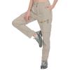imageLittle Donkey Andy Womens Hiking Pants Lightweight Convertible ZipOff Pants Quick Dry UPF 50Pants Khaki