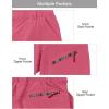 imageLittle Donkey Andy Womens Hiking Pants Lightweight Convertible ZipOff Pants Quick Dry UPF 50Pants Rounge Red