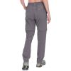 imageLittle Donkey Andy Womens Hiking Pants Lightweight Convertible ZipOff Pants Quick Dry UPF 50Pants Steel Gray