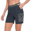imageLittle Donkey Andy Womens 7 Inches Quick Dry Golf Shorts Stretch Athletic Shorts with Liner LaserCutting PocketsCarbon Heather